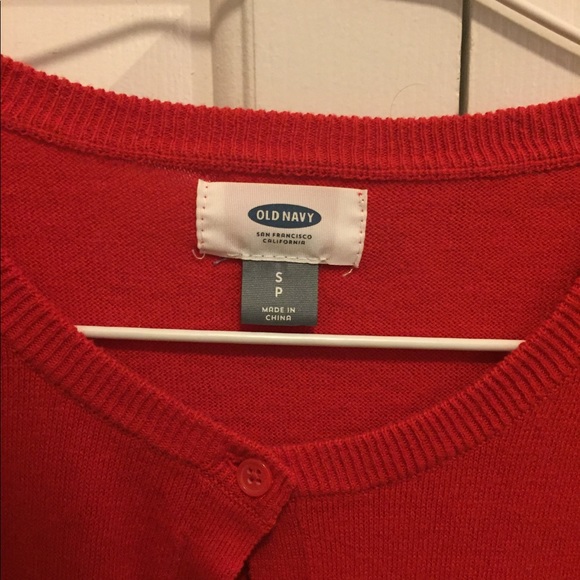 Old Navy Red Cardigan - Picture 2 of 4